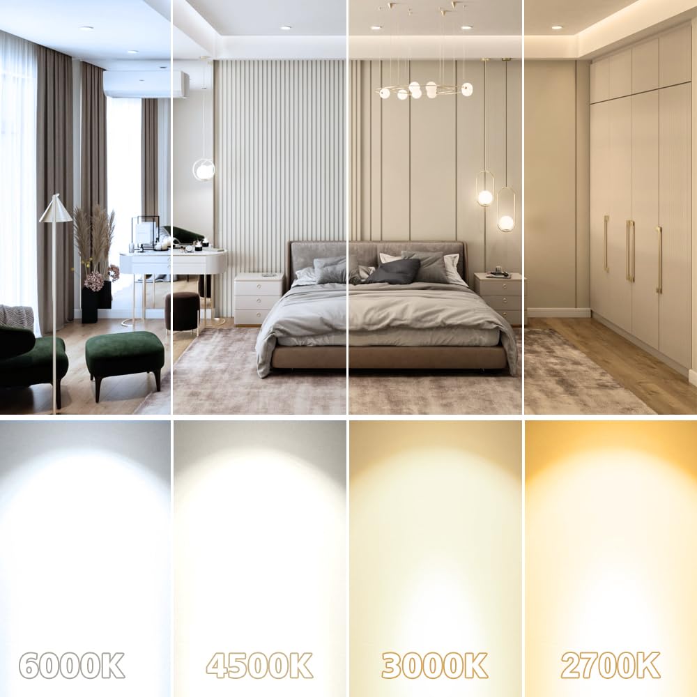 LightingWill 5500K daylight white LED illustrates bright, neutral color suitable for living spaces.