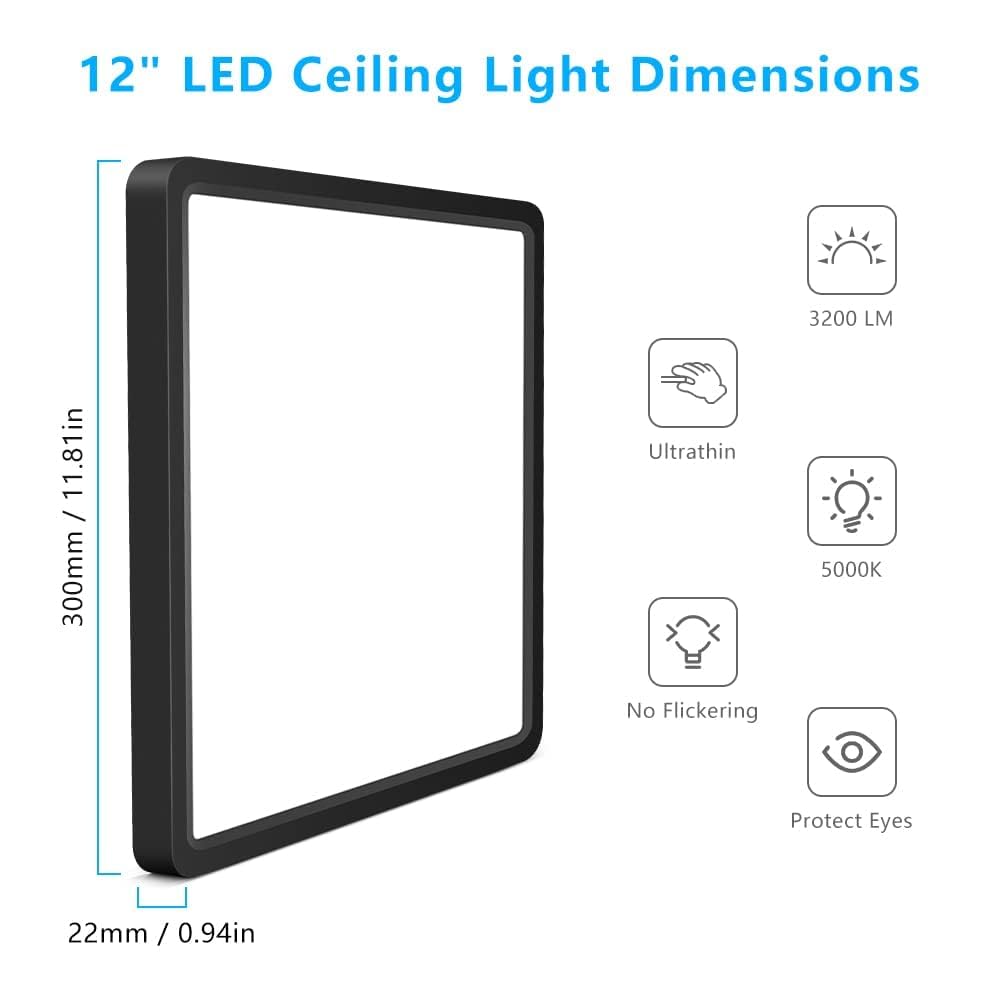 LightingWill anti-flicker 24W design minimizes flicker for comfortable spaces.
