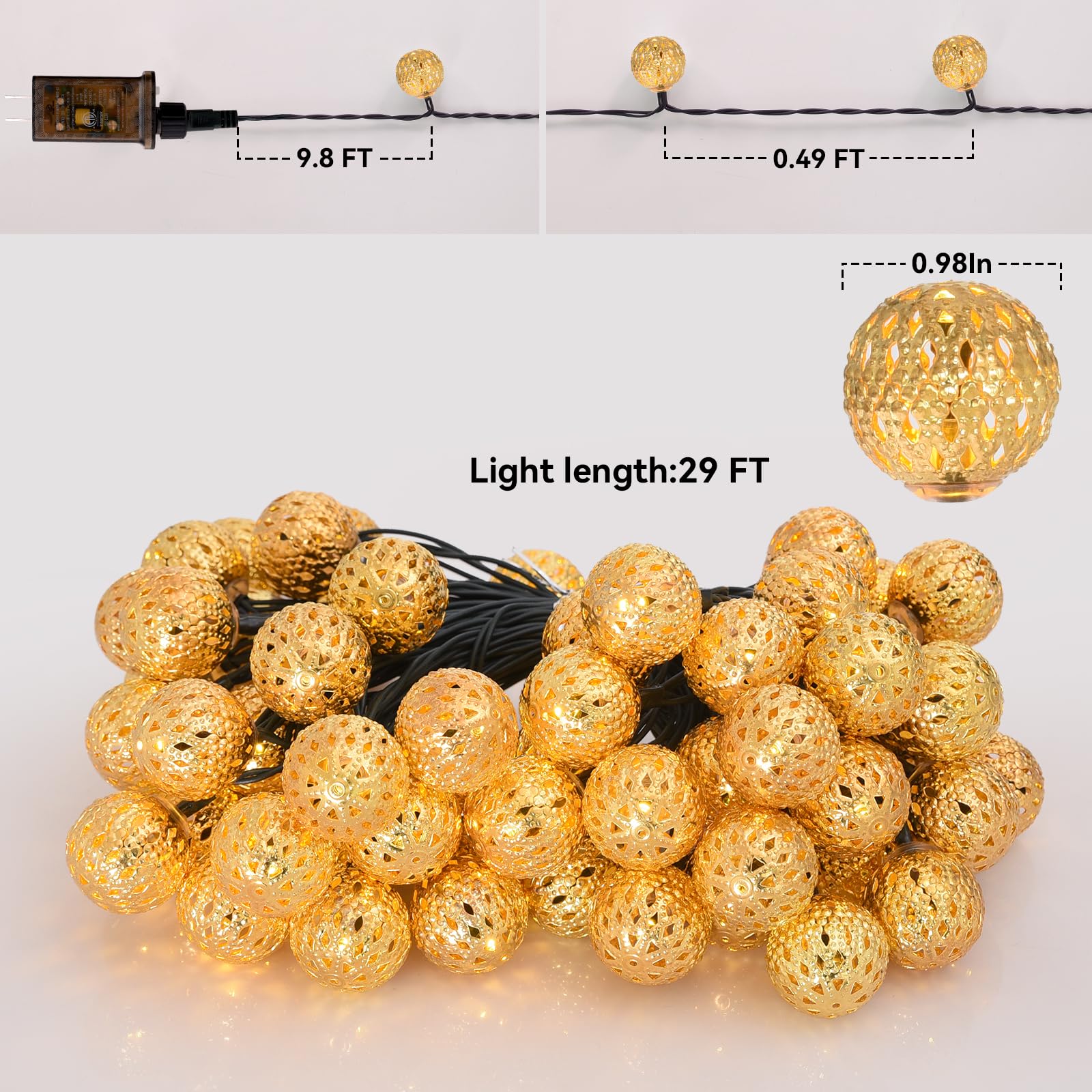 Lightique IP65 waterproof rating makes these lights suitable for indoor and outdoor use.
