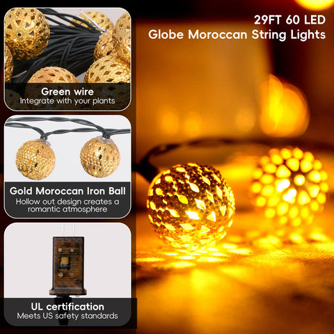 Lightique remote control and timer function offer easy nightly ambiance setup.