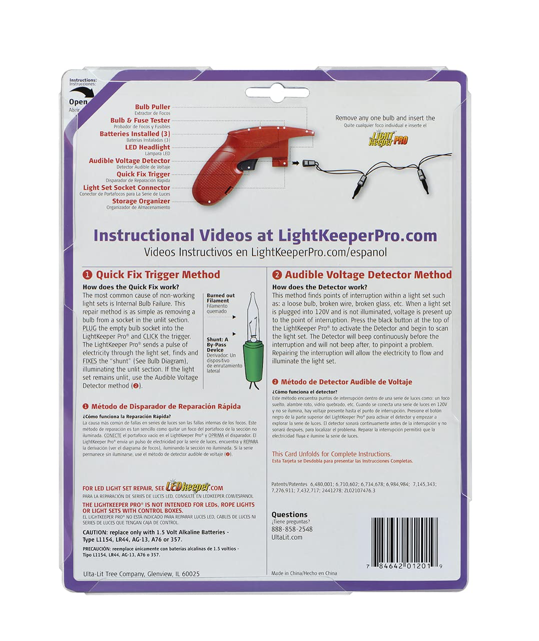 LightKeeper Pro in-use repair on an incandescent light string
