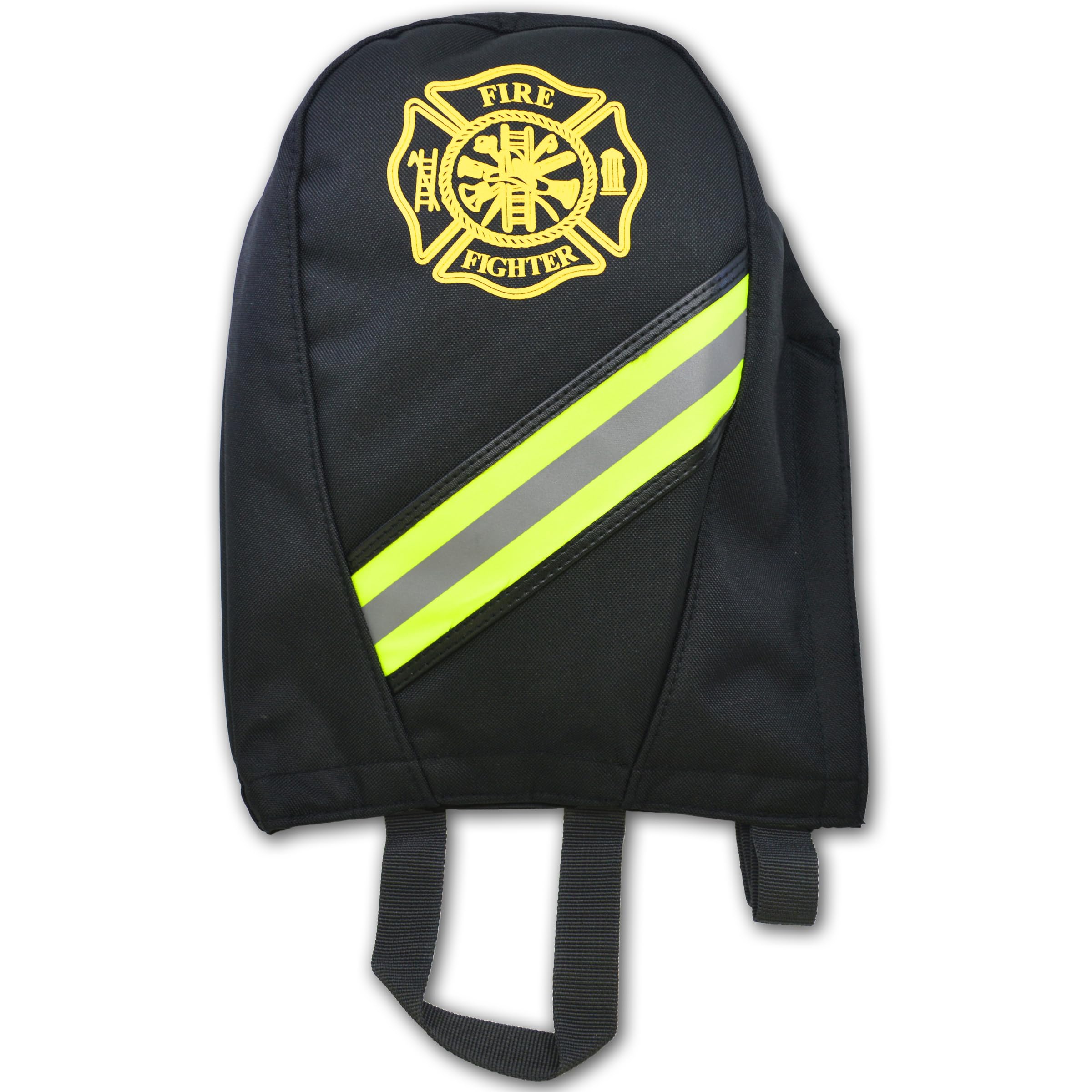 Lightning X Fireman Maltese cross logo signals trusted firefighter gear