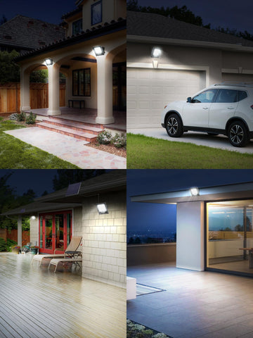 Lightonight dusk-to-dawn feature ensures automatic outdoor lighting.