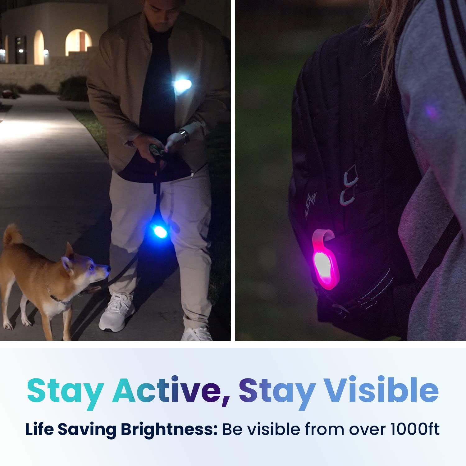 Lightsflo Clipglow long-lasting battery runs 8-10 hours on a full charge.