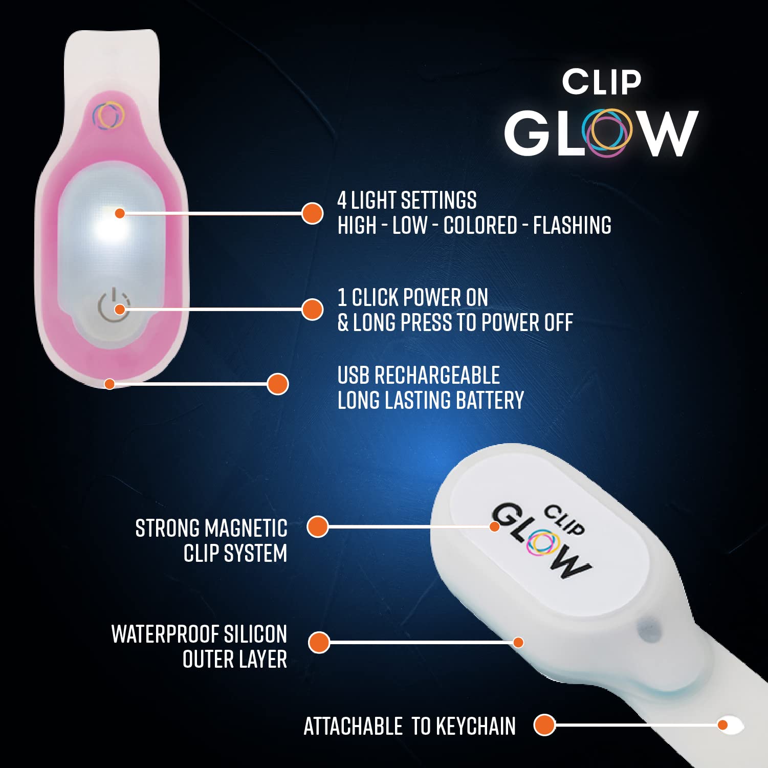 Lightsflo Clipglow badge light improves visibility for night shifts and quick checks.