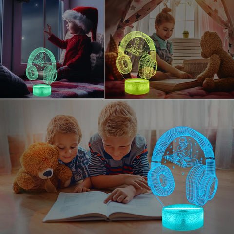 Lightzz DJ Night Light USB cable enables easy setup anywhere.