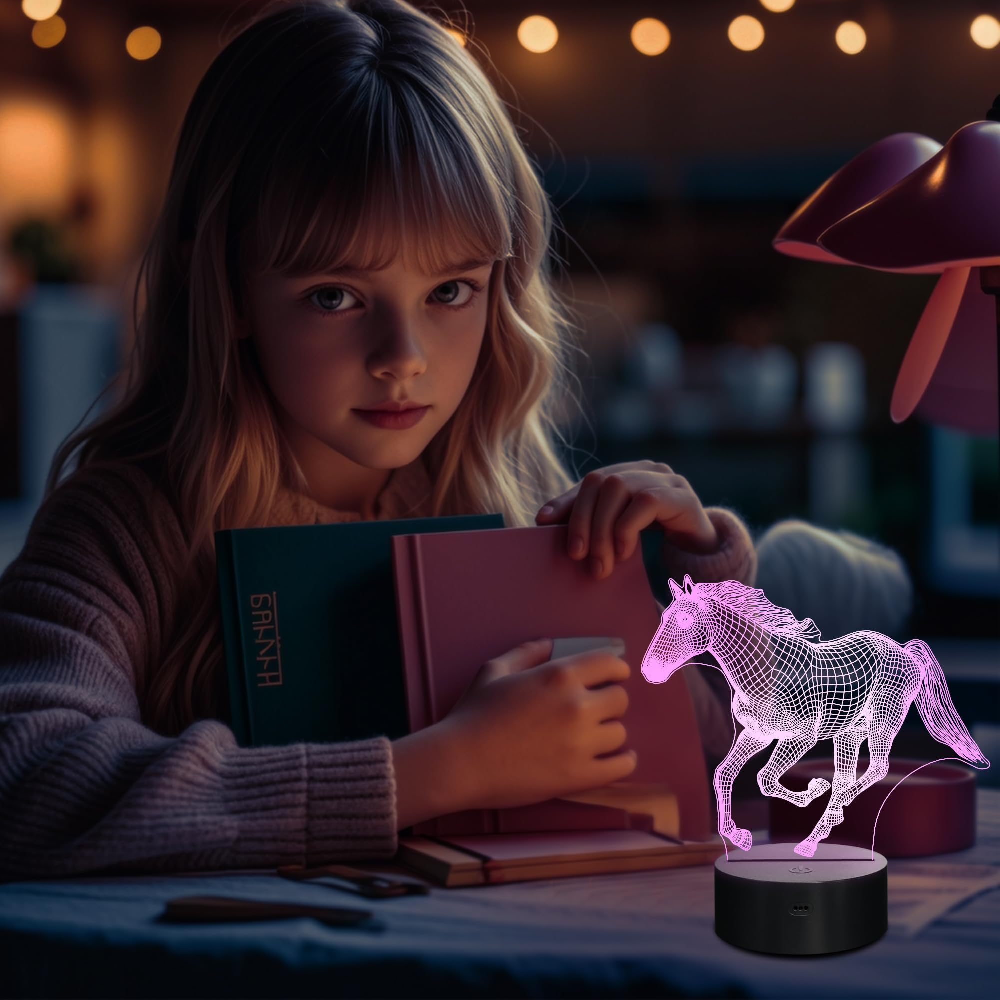 Lightzz lamp emits soft, non-flicker light for bedtime.
