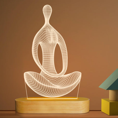 Lightzz Yoga Lamp base LED shows sturdy bedside lighting