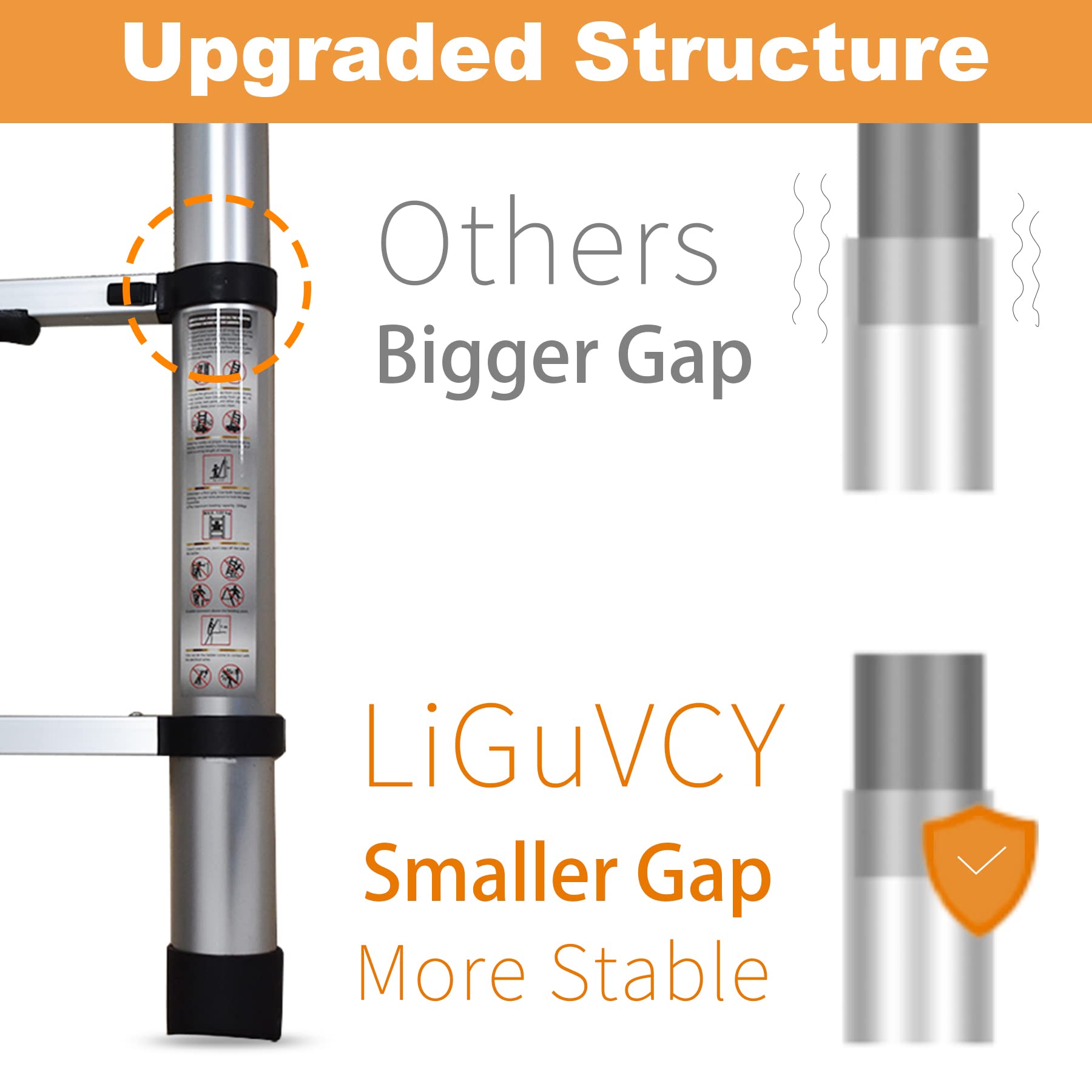 LiGuVCY aluminum body emphasizes lightweight durability.