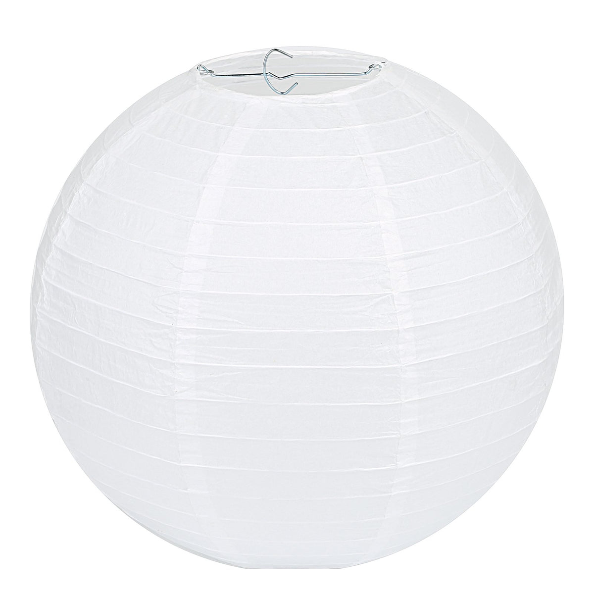 LIHAO 12-inch white round paper lanterns pack for elegant ceiling decor.