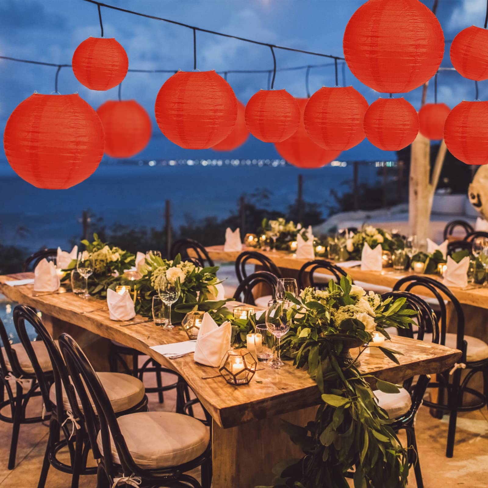 LIHAO lantern surface customizable with stickers or ribbons.