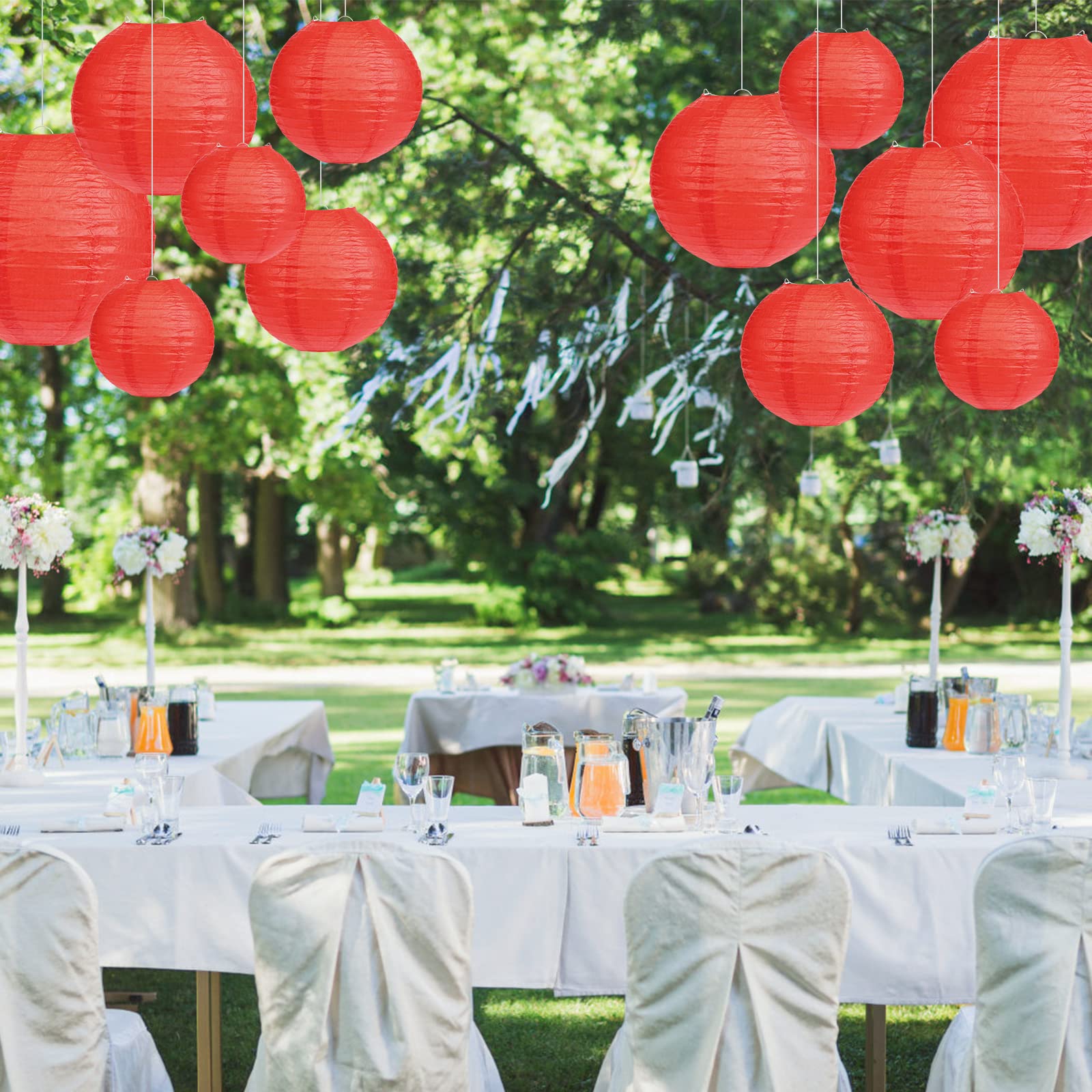 LIHAO red paper lantern pack shot 20pcs for bulk celebrations.