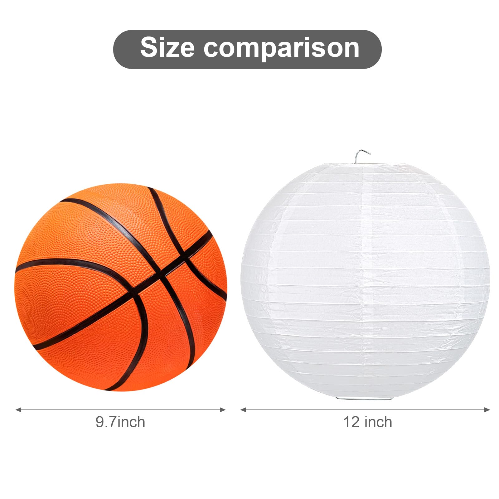 LIHAO white round lanterns with 12-inch diameter ideal for weddings.