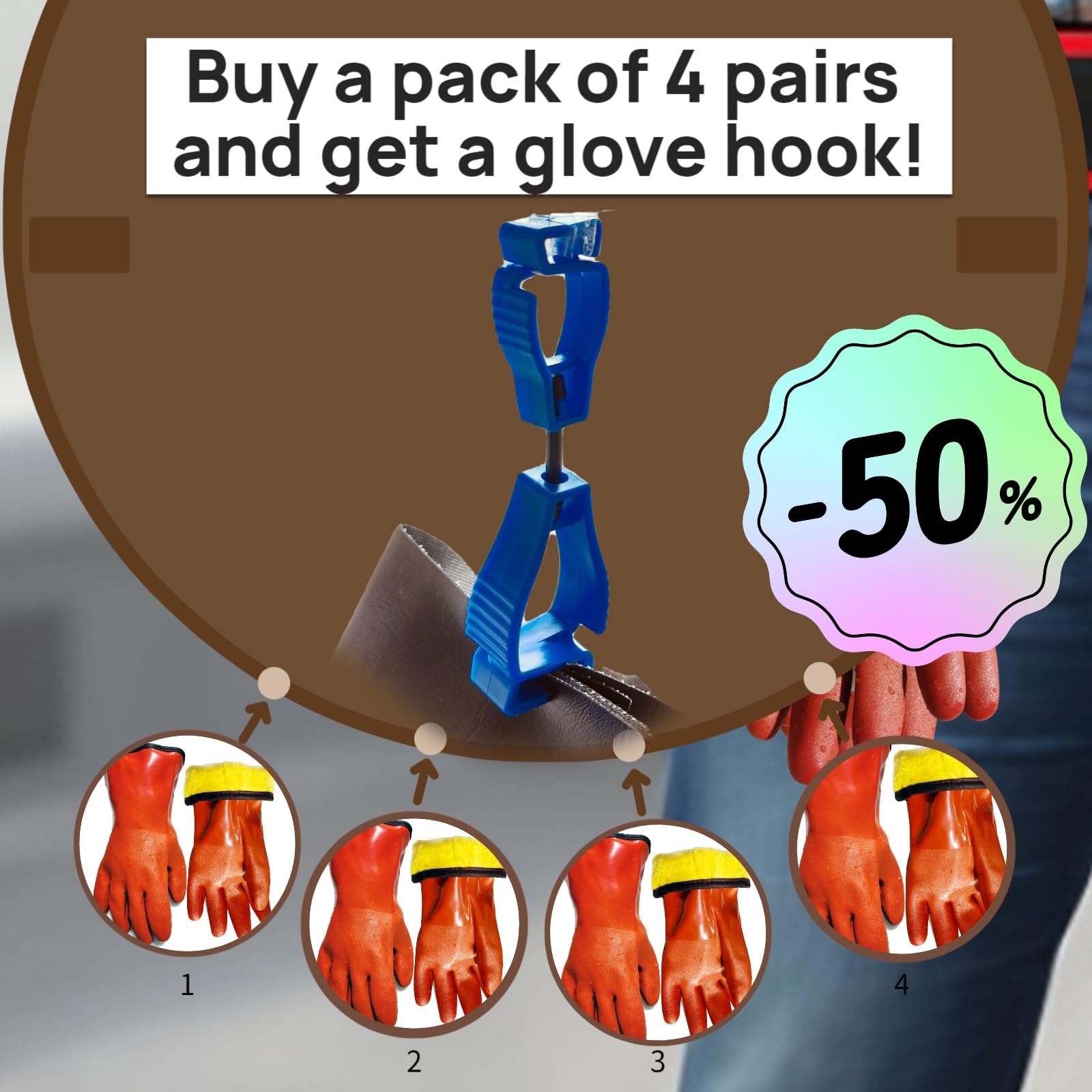 LIICHAAO easy-on-off design demonstrated for quick wear during tasks