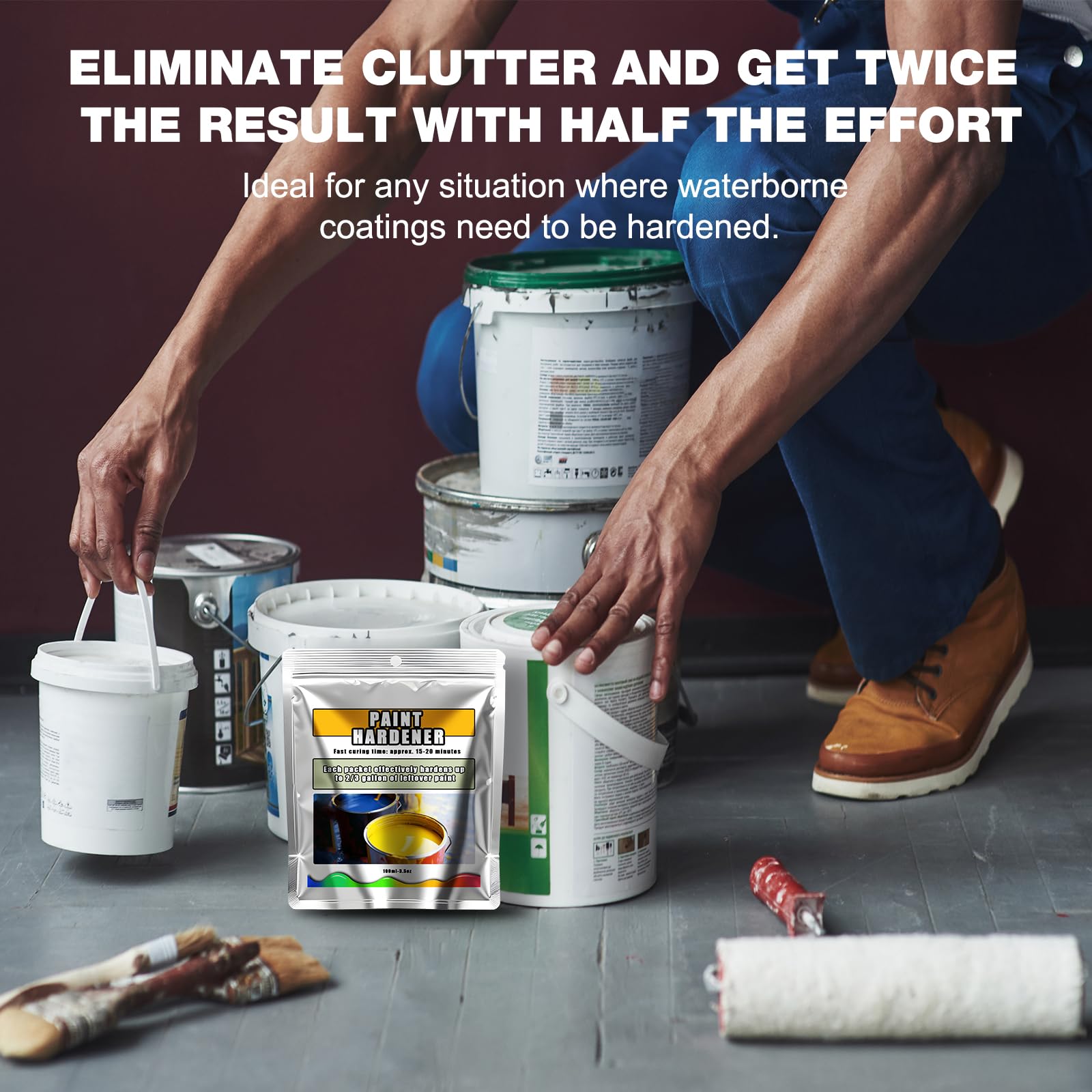 LIIZOUSUDA paint hardener compatibility with water-based paints and stains