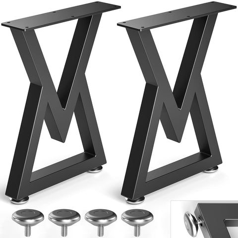 Likapop 16 inch metal coffee table legs with diamond shape for modern DIY support