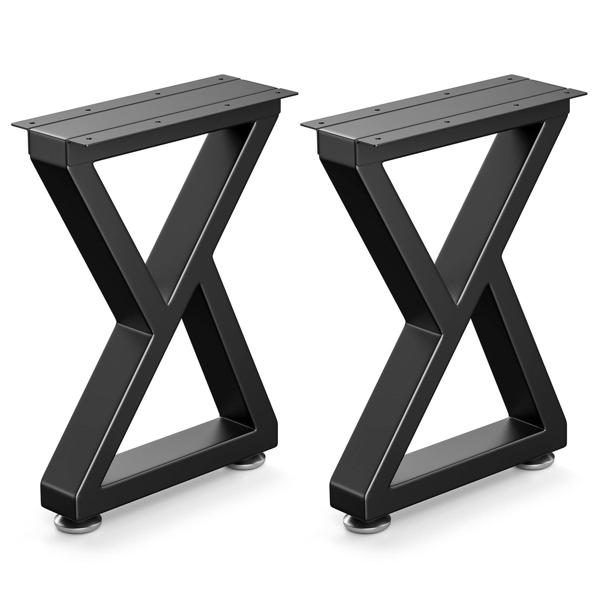 Likapop 16in Z-shape legs front view offering sturdy DIY table support.