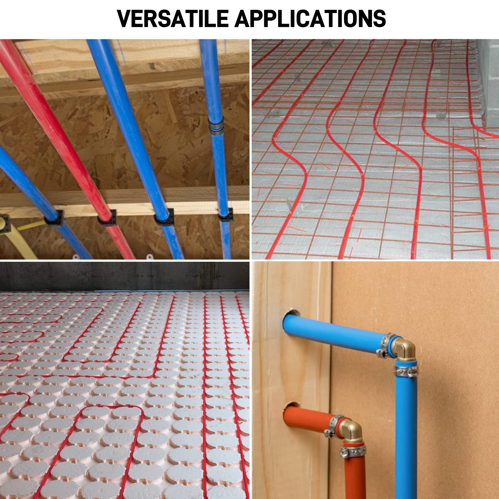 Likeem PEX Pipe ready for radiant floor heat and home water lines.