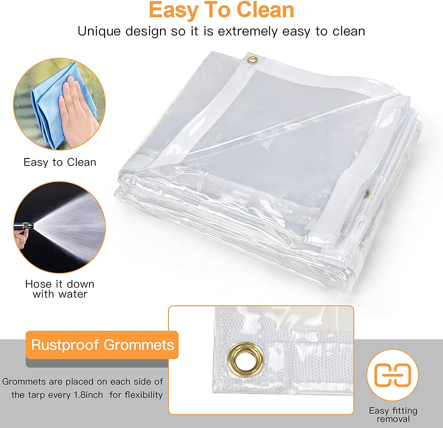 Likeem weatherproof tarp creates a comfortable outdoor area year-round.