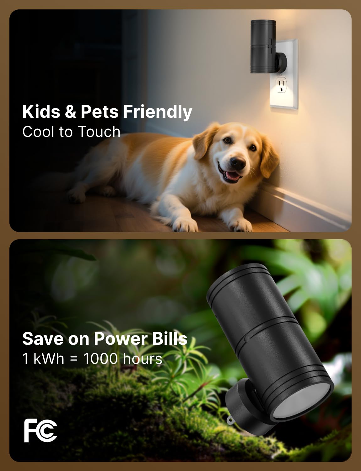 Likelgn space-saving offset plug design keeps outlets free