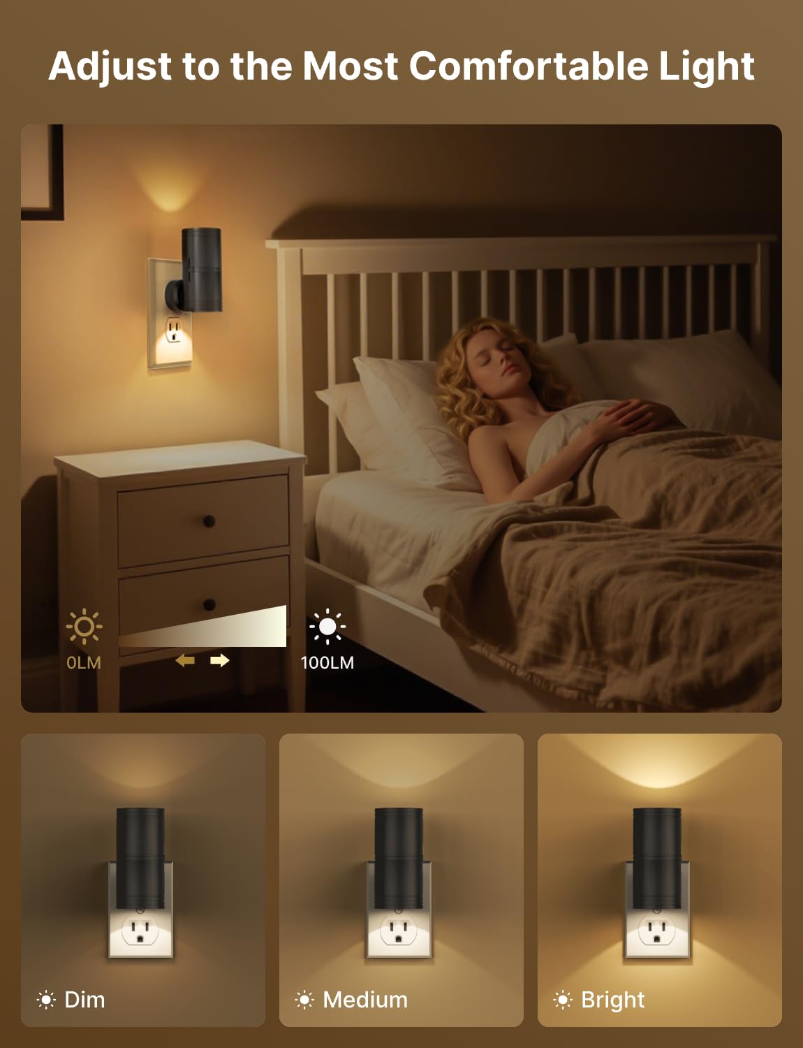 Likelgn night light warm 3000K glow for gentle nighttime illumination