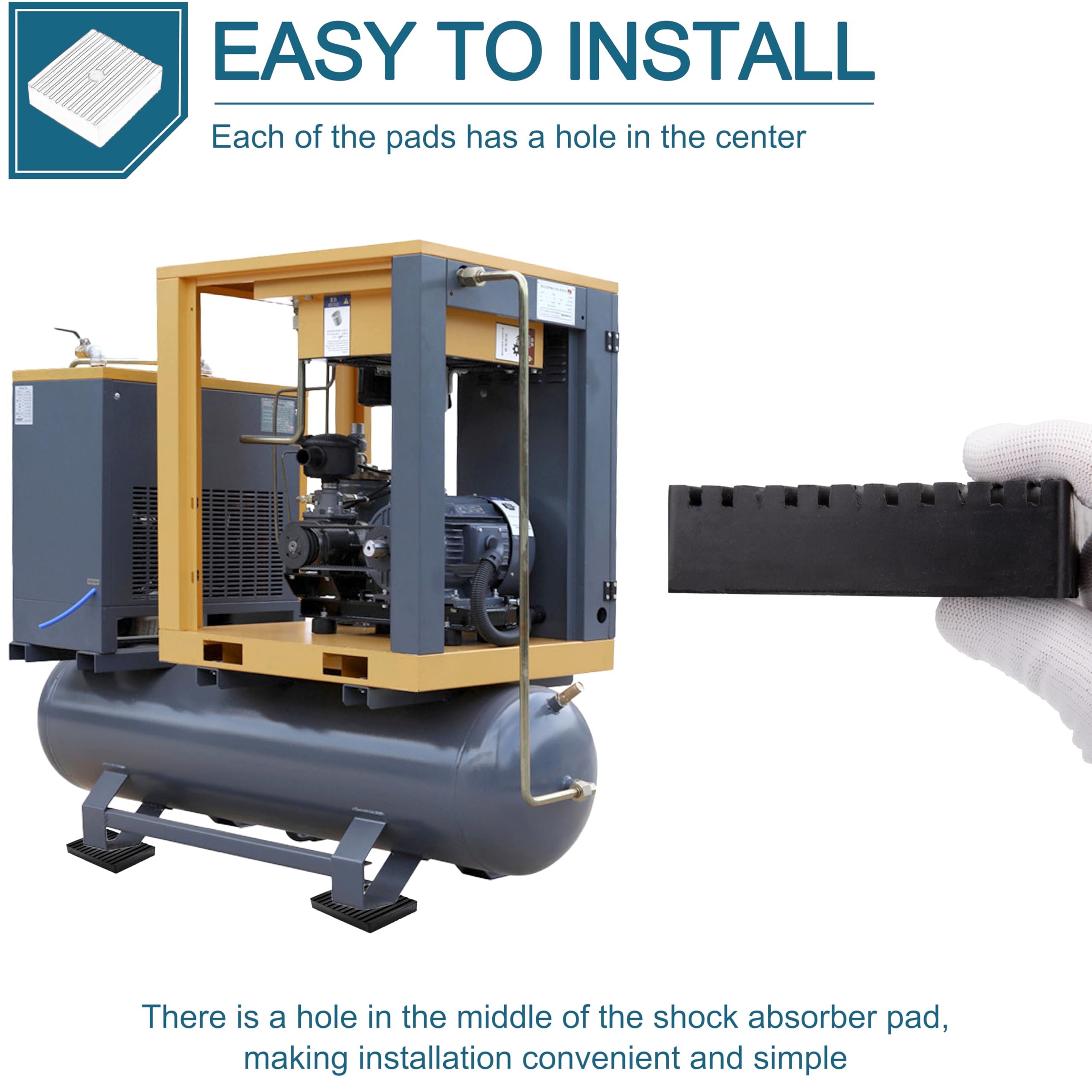 LikeLion anti-vibration pad with center hole for easy installation.