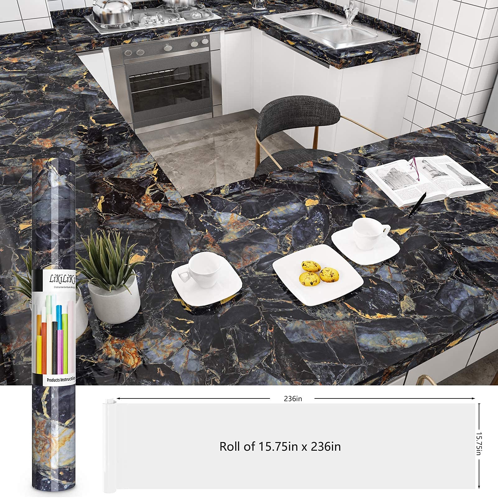LIKILIKI waterproof surface protection suitable for kitchens and bathrooms