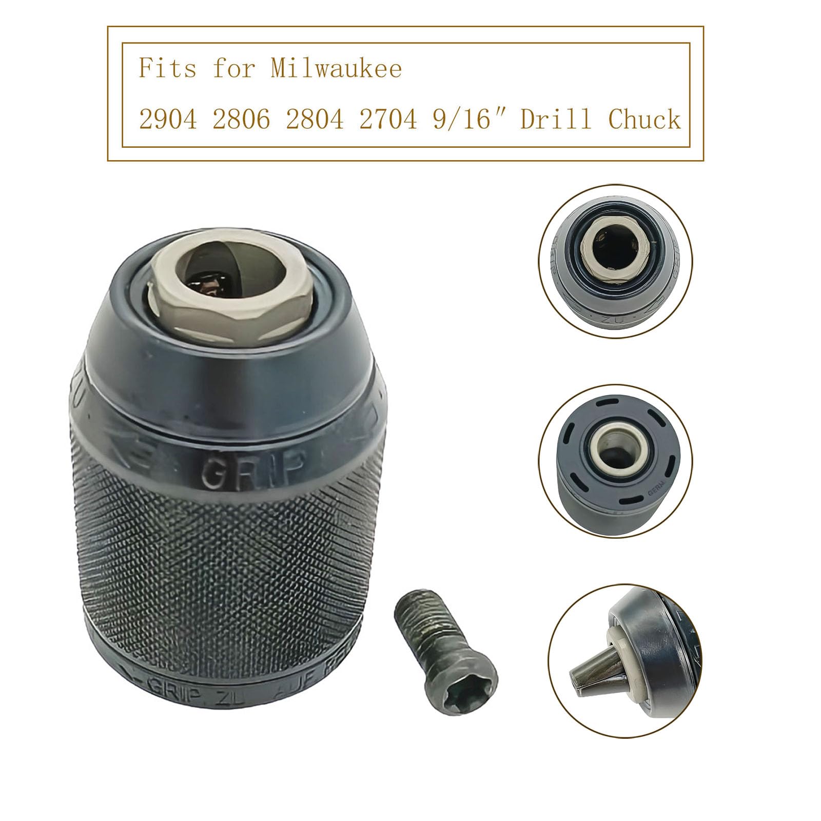 LIKINMAKA one-half-inch clamping chuck on Milwaukee drill