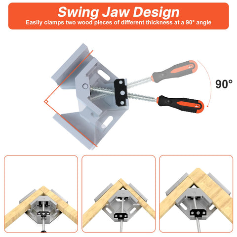 Likorlove frame-construction clamp assists square joints in frames.