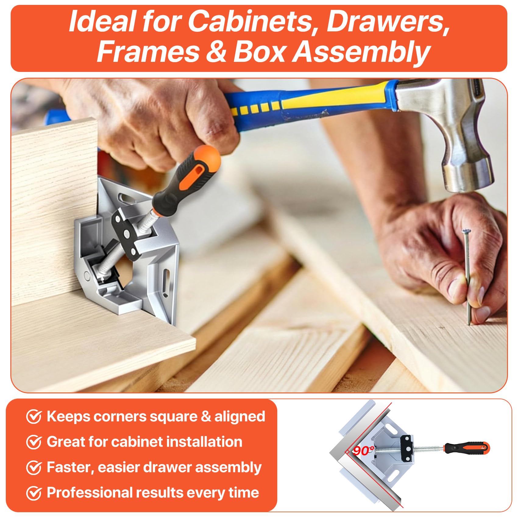 Likorlove rotating-jaw clamp enables quick, precise angle adjustments.