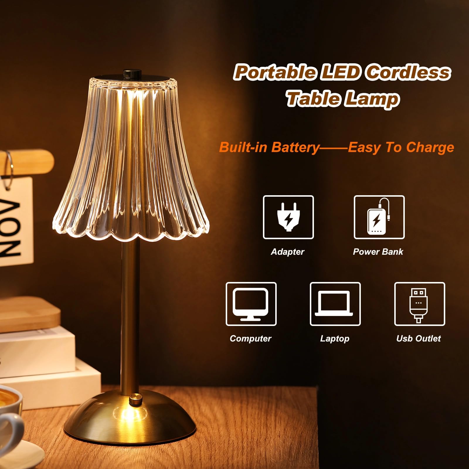 Liliful rose lamp providing ambient light for romantic dinners