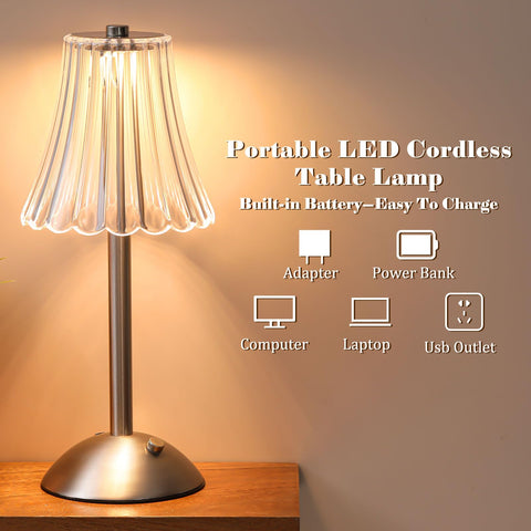 Liliful cordless lamp emits crisp white light for tasks