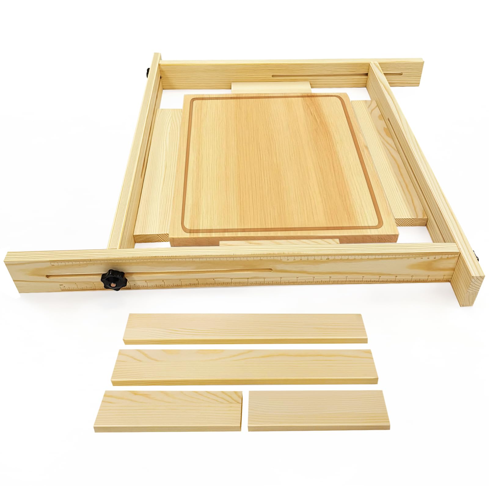 LILXIU Juice Groove Router Jig assembly shows precise groove guidance.