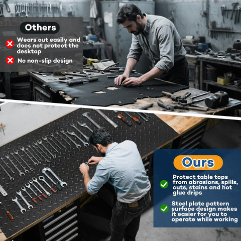 LILXIU scratch and stain resistant surface; resists paints and glues