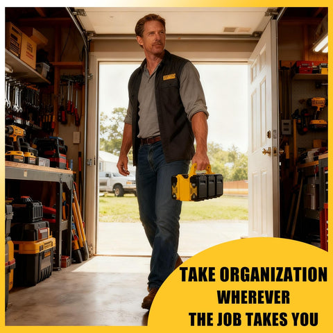 LimeCare portable carrying case with handle for on-site transport.