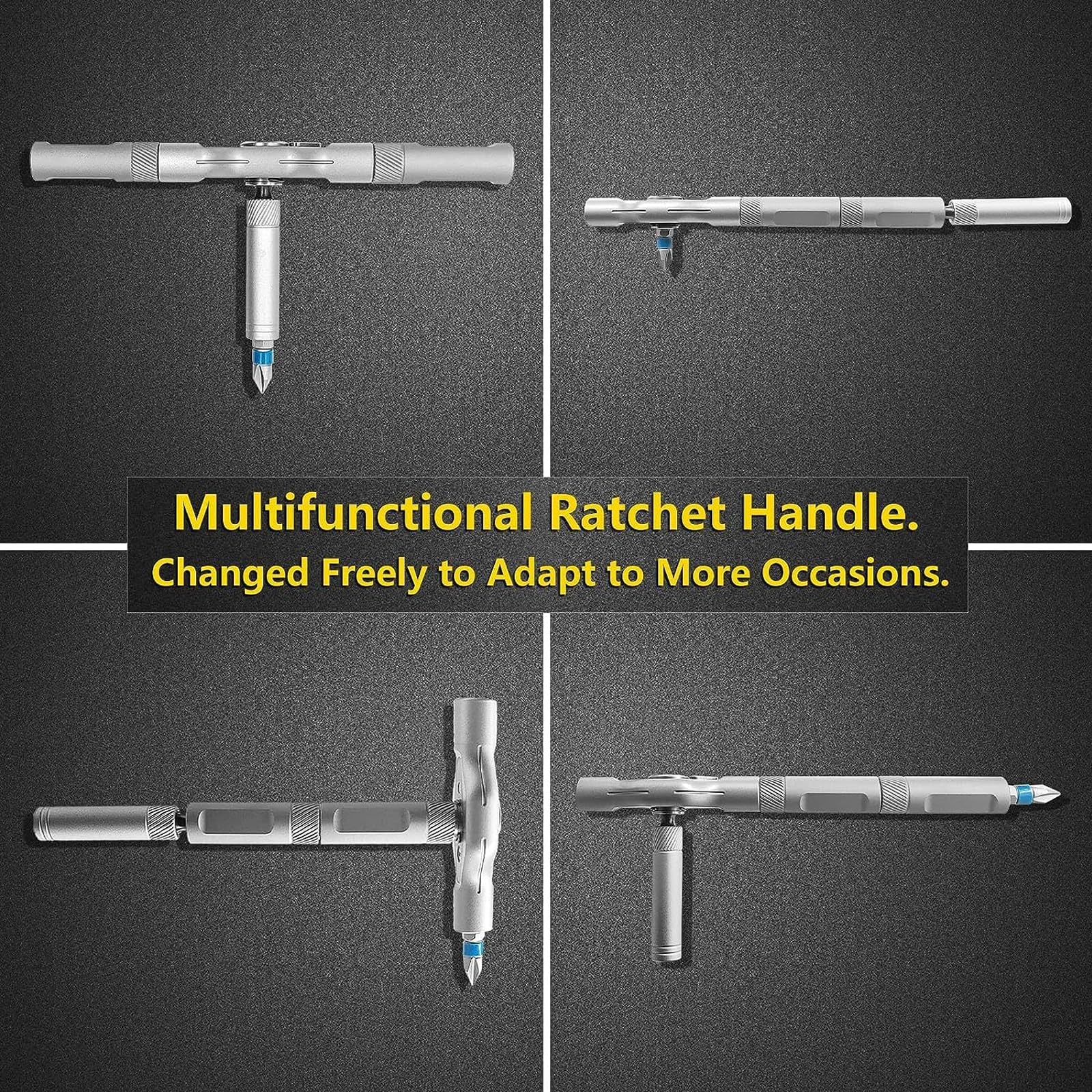 Limoruns detachable-handle ratchet screwdriver enables versatile angle access