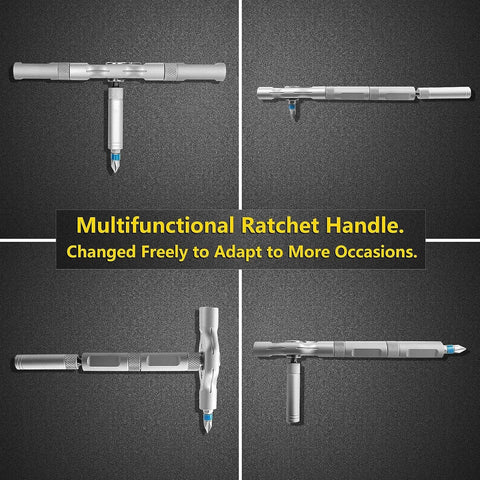 Limoruns detachable-handle ratchet screwdriver enables versatile angle access