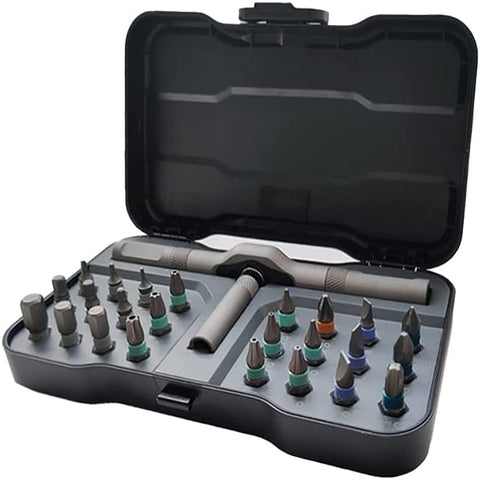 Limoruns 24-in-1 ratchet screwdriver full kit with case and bits for electronics