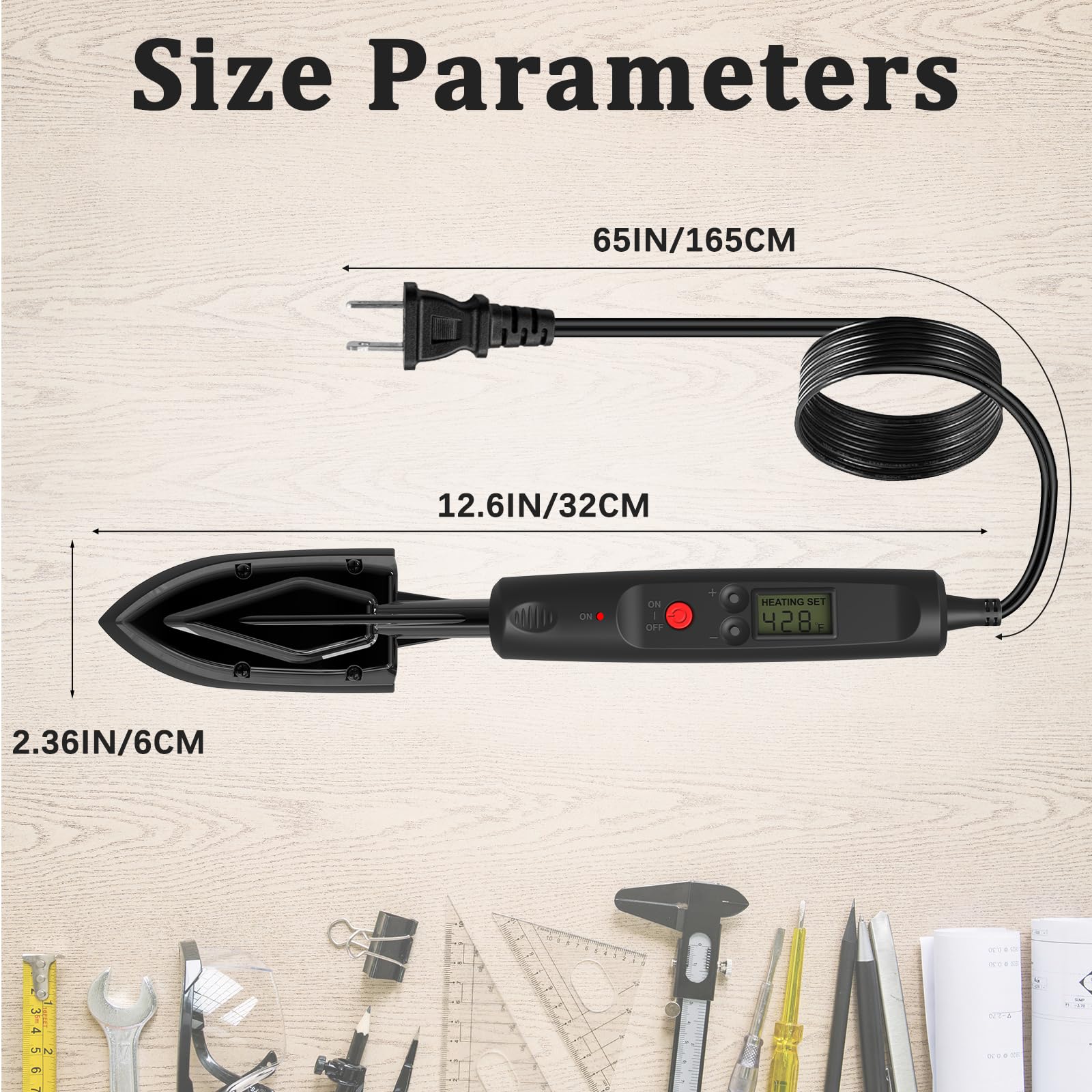Limsas edge banding iron ergonomic handle for comfortable long sessions