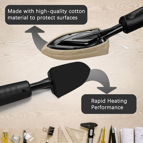 Limsas edge banding iron tapered tip reaching tight corners and curves
