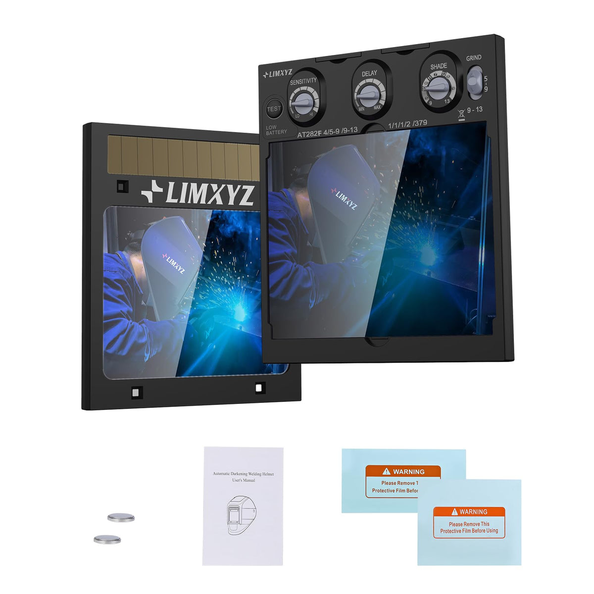 LIMXYZ auto darkening lens true color view for precise welds