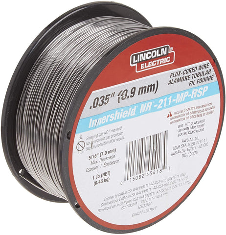 Lincoln Electric ED030584 NR-211 0.035 in inner shield wire spool for clean welds in all positions