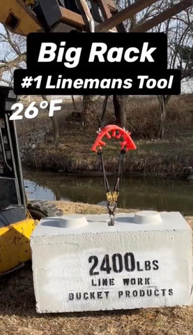 LINE WORK BUCKET PRODUCTS Rack dimensions shown for compact bucket trucks