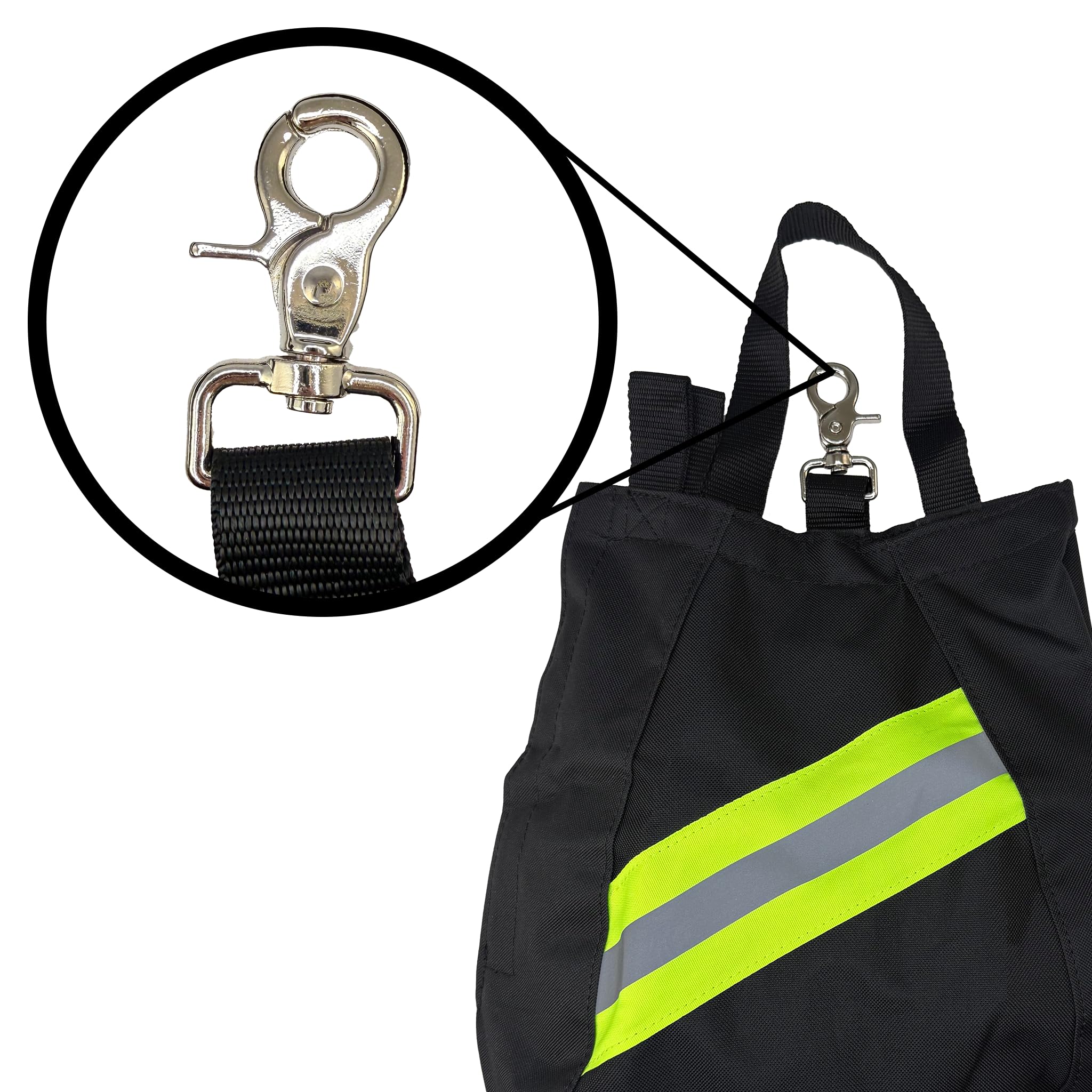 LINE2design SCBA cover includes nylon hang-tag for fast gear attachment.