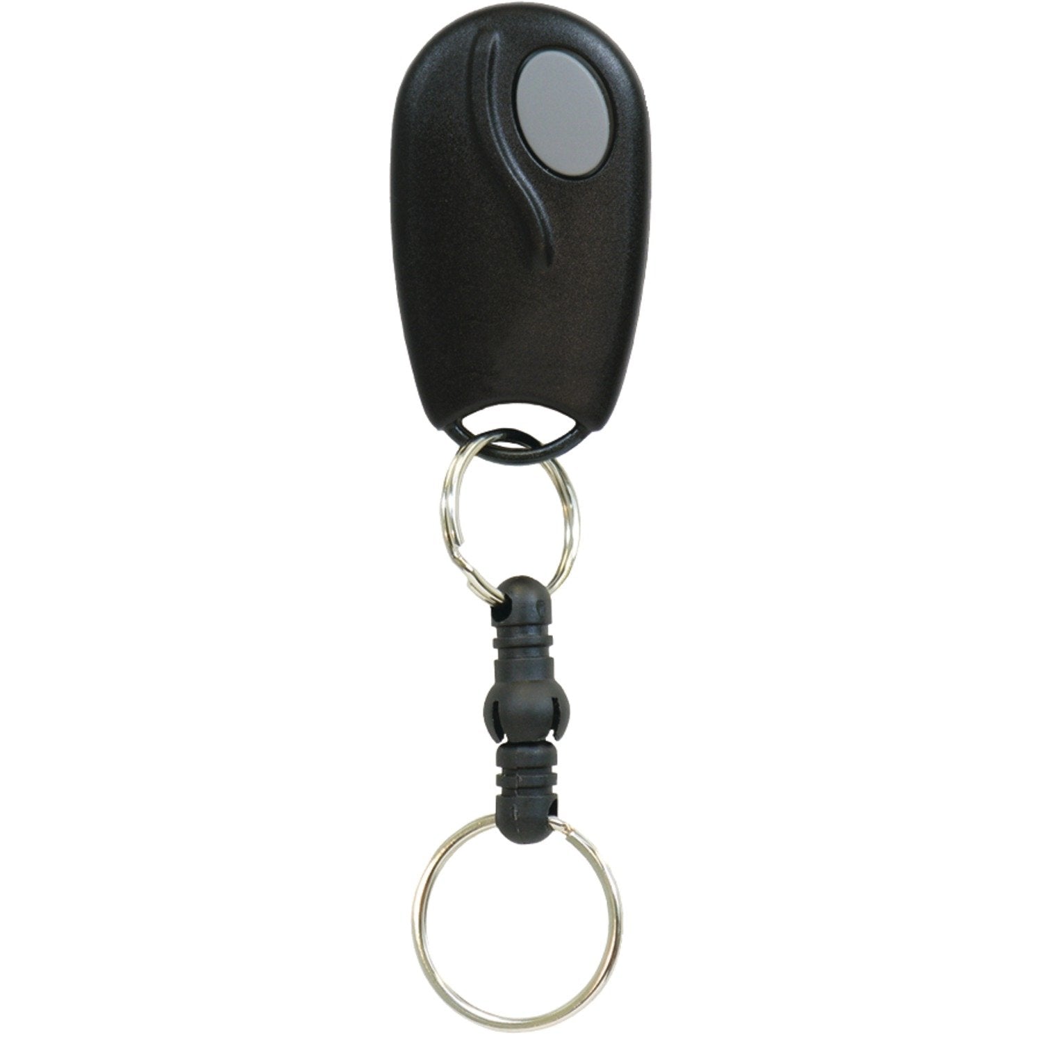 Linear Act-31B keychain transmitter, front view, enables quick access to Linear receivers for home or business entry