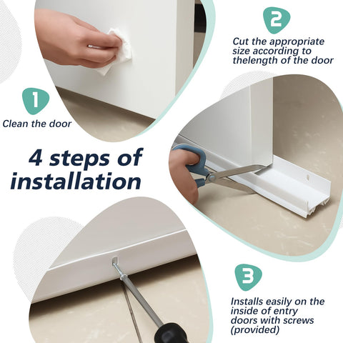Lineshading exterior draft stopper helps improve room comfort by sealing.