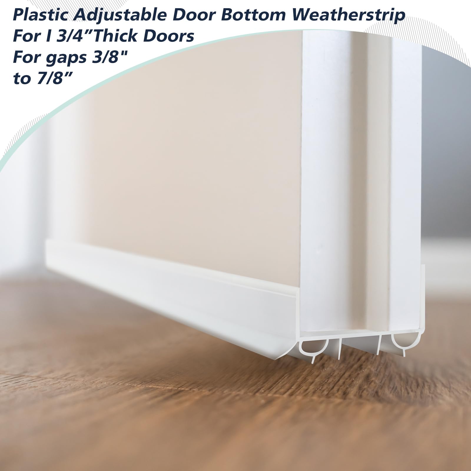 Lineshading door sweep with predrilled holes for effortless mounting on doors.