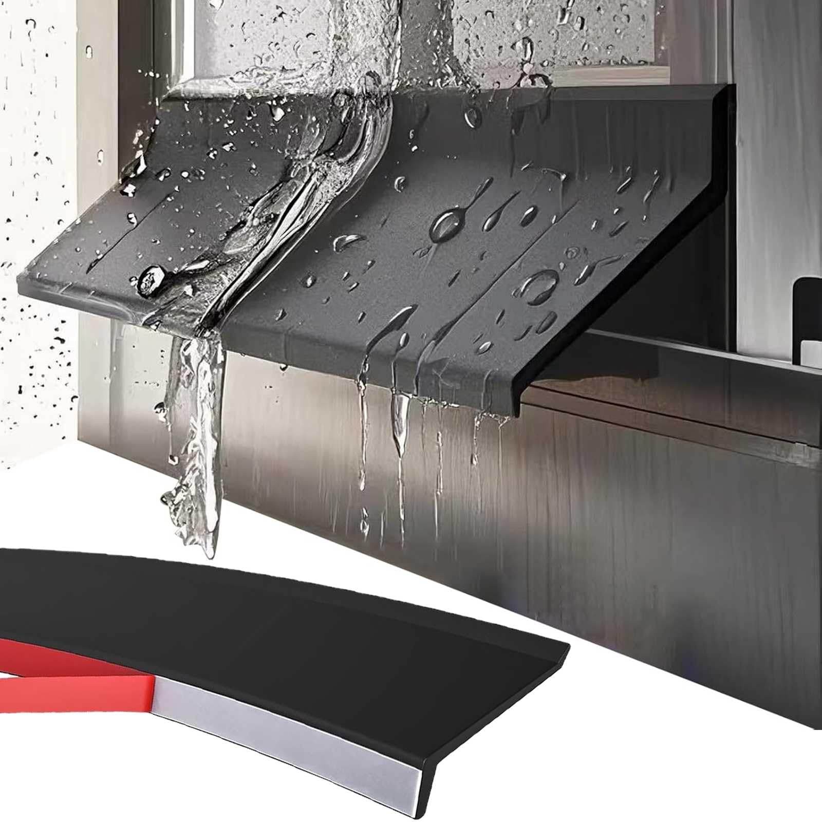 LINGHGD door rain drip edge exterior protects window frame from rain