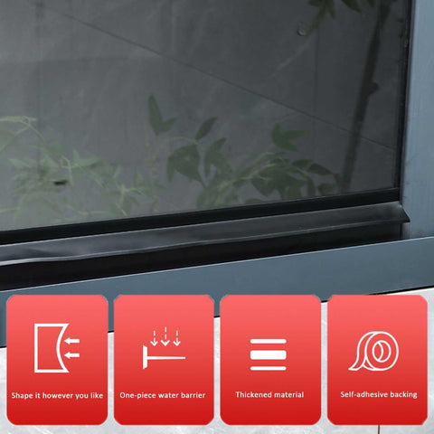 LINGHGD self-adhesive window deflector ensures easy, tool-free installation