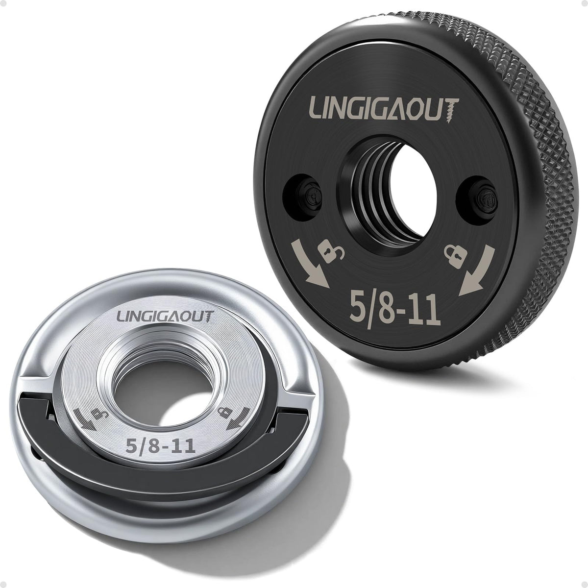 LINGIGAOUT flange nuts two-pack for quick-release grinding tasks